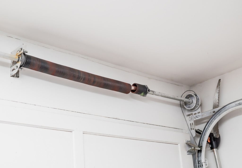 Garage Door with a Broken Spring