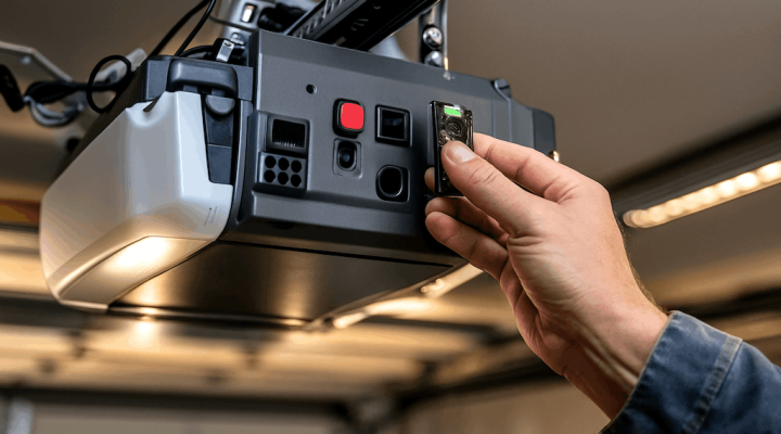 Changing the Frequency of a Garage Door Opener