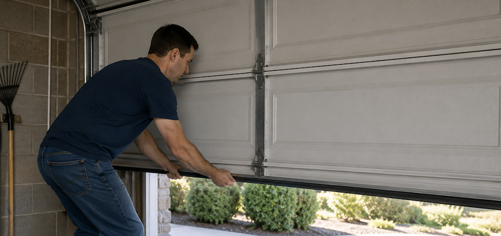 Closing a Garage Door Manually