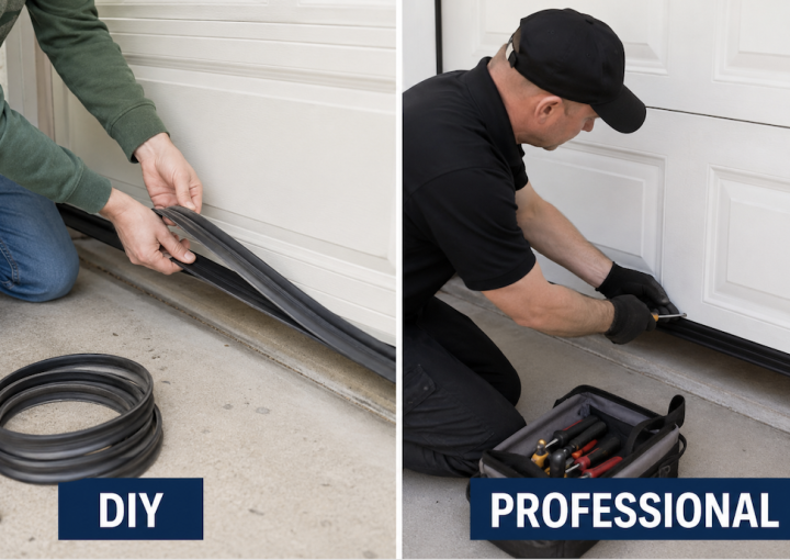 DIY vs Professional Garage Door Bottom Seal Replacement