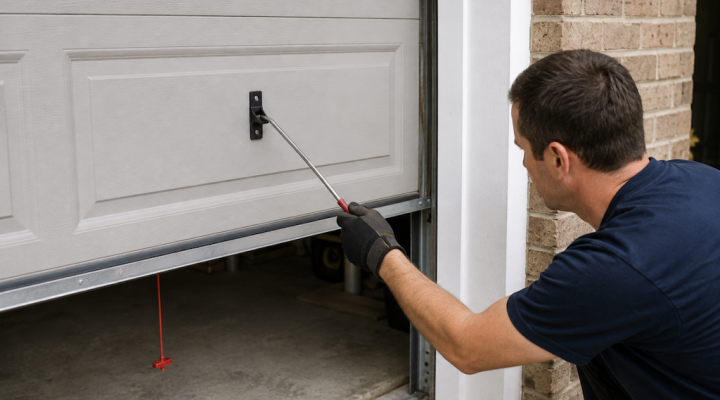 Open a Stuck Garage Door from Outside Without Damaging
