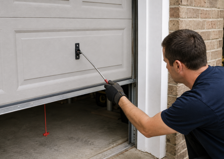 Open a Stuck Garage Door from Outside Without Damaging