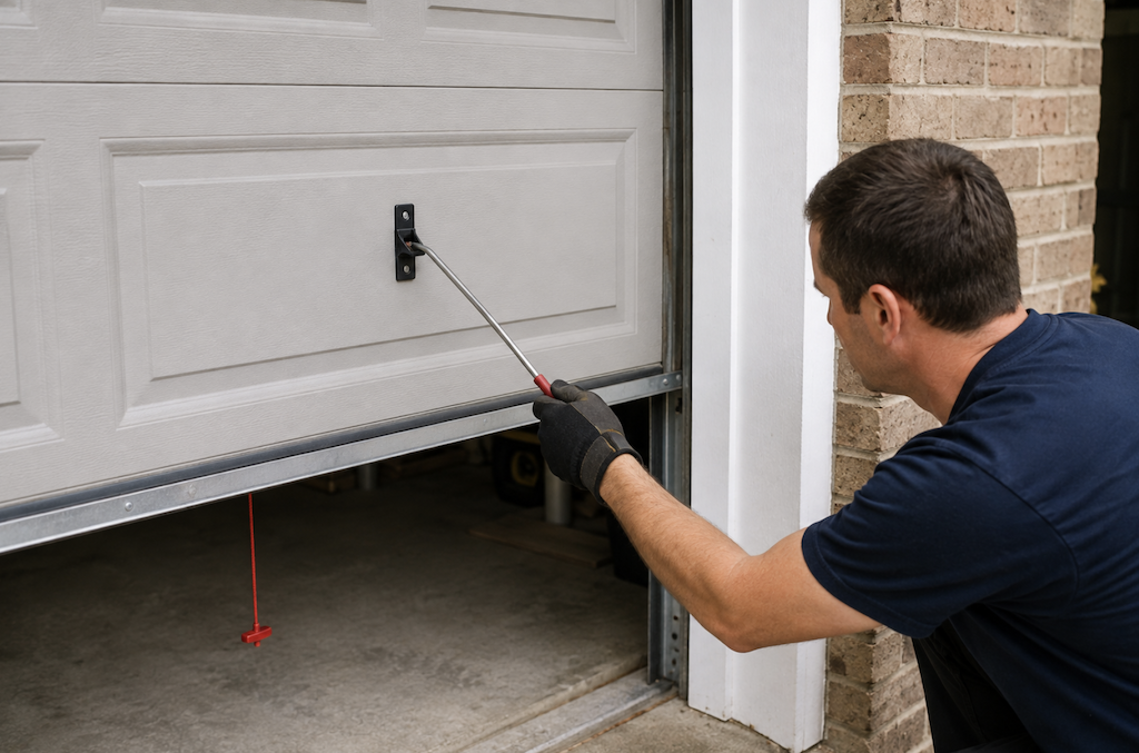 Open a Stuck Garage Door from Outside Without Damaging